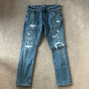 Men's Old Navy Distressed Blue Jeans Skinny 32x30